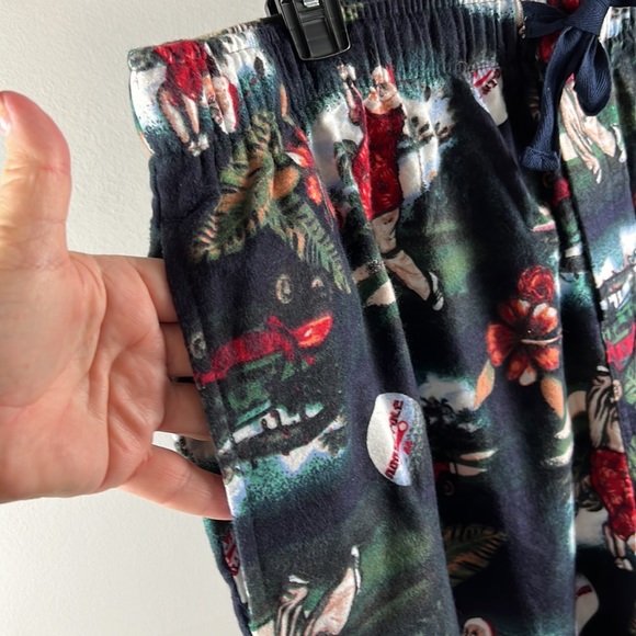 Christmas pajama bottoms Santa golfing - Picture 4 of 5